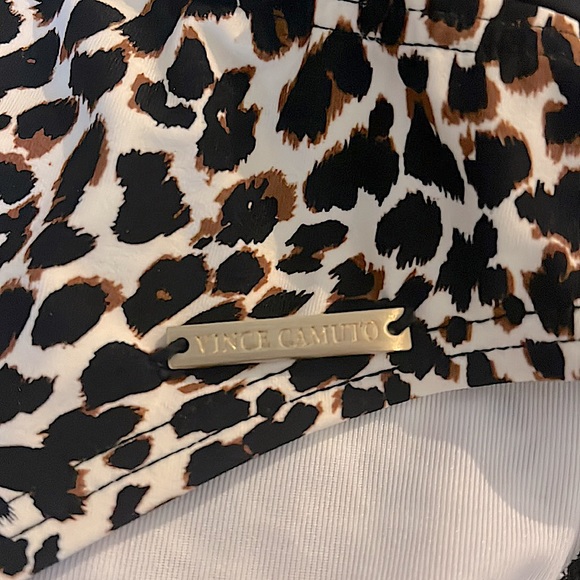 NWT VINCE CAMUTO Leopard And Black Design One Piece SwimSuit Womens Size 6 - Picture 11 of 12